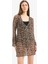 Regular Fit Leopar Desenli Tül Plaj Elbisesi-Fall in Love C5800AX25SP 4