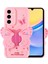 Galaxy A15 Kılıf Kamera Korumalı Figür Tasarımlı Joec Kapya Kapak-Pembe Açık 1