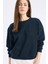 Regular Fit Bisiklet Yaka Kalın Basic Düz Sweatshirt D6645AX25SP 1