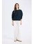 Regular Fit Bisiklet Yaka Kalın Basic Düz Sweatshirt D6645AX25SP 2
