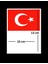 Türkiye Bayraklı Kars 36 Plaka Kodu Ön Cam Sticker 2