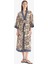 Regular Fit Kuşaklı Etnik Desenli Pamuklu Kimono-Fall in Love D0456AX25SP 3