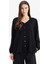Regular Fit Apaş Yaka Basic Düz Düğmeli Uzun Kollu Gömlek D1074AX25SP 3
