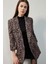 Relax Fit Leopar Desenli Blazer Ceket E1483AX25SM 1