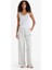 Regular Fit Yuvarlak Yaka Kolsuz Ribana Pijama Üstü-Fall in Love F0110AX25SM 2
