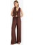 Wide Leg Kumaş Pantolon Çift Cepli Yüksek Bel Geniş Paça E7434AX25SM 2
