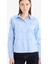 Regular Fit Fiyonklu Poplin Uzun Kollu Gömlek Tunik F2724AX25SP 4