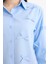 Regular Fit Fiyonklu Poplin Uzun Kollu Gömlek Tunik F2724AX25SP 5