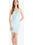 Coool Bodycon Vücudu Saran Kare Yaka Pötikareli Bürümcük Askılı Mini Yazlık Elbise F2759AX25SM 5