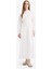 Relax Fit Bisiklet Yaka Kuşaklı Poplin Uzun Kollu Maxi Tesettür Elbise F1382AX25SM 2