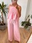 Pembe Gipeli Bluz Pantolon Takım 3