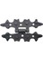 Antika Tarz Dekoratif Pirinç Yıldız Menteşe - 84X44 Mm, Oksit 1