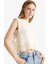 Coool Slim Fit Dar Kesim Bisiklet Yaka Yan Bağcıklı Kroşe Süveter F4008AX25SM 1