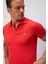 %100 Pamuk Slim Fit Dar Kesim Polo Yaka Nakışlı Kısa Kollu Tişört D7665AX25SP 1