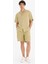 %100 Keten Relax Fit Bermuda Şort F4599AX25HS 4