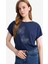 Regular Fit Bisiklet Yaka Baskılı Kısa Kollu Tişört F4835AX25SM 1