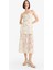 Coool Bodycon Vücudu Saran Straplez Çiçek Desenli Tül Maxi Elbise F5577AX25SM 5