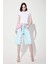 Slim Fit Dar Kesim Kayık Yaka Fitilli Kaşkorse Kısa Kollu Tişört F5015AX25SM 2
