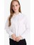 Regular Fit Fiyonklu Poplin Uzun Kollu Gömlek Tunik F2724AX25SP 1