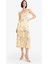 Coool Bodycon Vücudu Saran Straplez Çiçek Desenli Tül Maxi Elbise F5577AX25SM 1