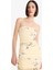Coool Bodycon Vücudu Saran Straplez Çiçek Desenli Tül Maxi Elbise F5577AX25SM 4