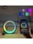 10 Inç Akıllı Rgb Müzik Ritim Gece Lambası 25CM Alüminyum Halka LED Işığı Dekor Masa Lamba 5