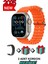 Apple iPhone Xr Uyumlu Akıllı Saat Watch Ultra2 49MM Kordon Hediyeli - Son Versiyon 1