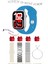 Açık Mavi Akıllı Saat Watch 10 Mini Kordon Hediyeli Amoled Ekran 41MM 1