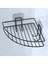 Buffer® Yapışkanlı Banyo Köşeliği Kancalı Köşe Rafı Duş Şampuanlık Duvar Düzenleyici Organizer Raf 3