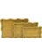 Dikdörtgen - Dalgalı Kenar - 3lü Set Ahşap Mdf Sunum Tepsi Seti 13.5X23.5-19.5X29.5-23.5X33.5CM (3791) 1