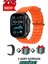 Apple iPhone 15 Uyumlu Akıllı Saat Watch Ultra2 49MM Kordon Hediyeli - Son Versiyon 1