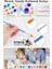 Akrilik Boya 3 ml 6 Renk Resim Fırçası 5 Paket Mini Küçük Akrilik Boya Taş Ahşap Seramik Tuval Alçı Tuval Etkinlik 4