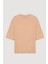 Truvakar Kol Oversize Basic Tişört 2 Li Paket Bej/kahverengi 2