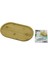 Oval Ahşap Bambu Servis Sunum Tepsi - Tahtası Mini Tepsi 25 x 14 x 1.4cm (3791) 1