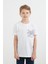 %100 Pamuk Yazı Baskılı Erkek Çocuk Tişört 2