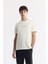 Erkek Kırık Beyaz Bisiklet Yaka Hologram Baskılı Interlok T-Shirt A51Y1006 1