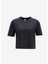 LVGWS5K109UB1-PW - Siyah Yuvarlak Yaka Normal Düz Kadın T-Shirt 1