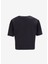 LVGWS5K109UB1-PW - Siyah Yuvarlak Yaka Normal Düz Kadın T-Shirt 2