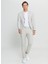 Normal Bel Slim Fit Gri - Beyaz Erkek Takım Elbise ACE030252213_GBY 1