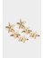Kadın Yıldızlı Gold Küpe F0902AXNS 2