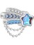 Aqua Blue Deniz Yıldızı Charm, 925 Ayar Gümüş 1