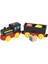 Manyetik Elektrikli Tren Araba Lokomotif Ahşap Parça Yuvası Diecast Demiryolu ile Iki Arabaları Tren Ahşap Oyuncak Biro Leduo Parça (Yurt Dışından) 1