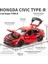 1/32 Honda Civic Type-R Süper Modifiye Spor Araba Alaşım Metal Pres Döküm Model Araba Kapalı Yüksek Simülasyon Süs Ses ve Işık Hediye (Yurt Dışından) 4