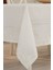 Elite Dantelli Keten Efektli Leke Tutmaz Lüks Masa Örtüsü 160X220 cm Krem 1 Adet 1