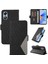 Kart Yuvası ve El Kayışı Şık Koruyucu ile Oppo A17 Için Flip Case (Yurt Dışından) 1