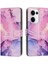 Oppo Reno 13 5g Kart Ekleme Cüzdan Kılıf Için Flip Case Boyalı Mermer (Yurt Dışından) 1
