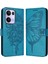 Oppo Reno 13 Pro Kabartma Kelebek Premium Deri Manyetik Için Kılıf (Yurt Dışından) 1