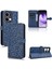 Oppo Reno 13 5g Manyetik Toka Geometrik Desen Deri Cüzdan Için Kılıf (Yurt Dışından) 1