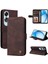 Oppo A60 4g Kısa Kayış Darbeye Dayanıklı Cüzdan Uzun Kayış Kartı Için Flip Case (Yurt Dışından) 5