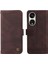 Oppo Reno 8t 5g Cüzdan Darbeye Dayanıklı Uzun Kayış Kart Yuvası Için Flip Case Kısa (Yurt Dışından) 3
